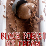 pinterest image for black forest ice cream