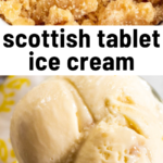 pinterest image for scottish tablet ice cream