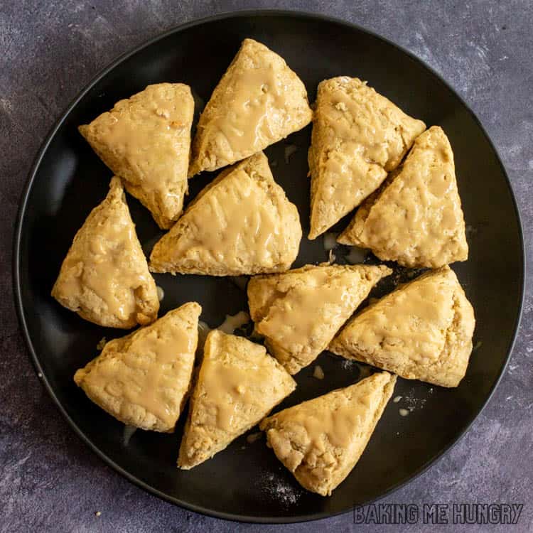 plate of earl grey scones