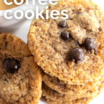 pinterest image for coffee cookies