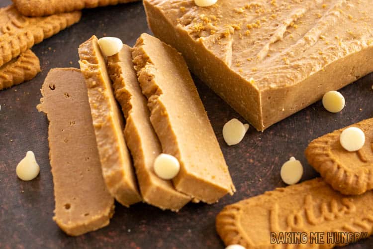 close up of slices of fudge