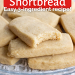 pinterest image for 3 ingredient brown sugar cookies