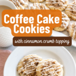 pinterest image for coffee cake cookies