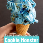pinterest image for cookie monster ice cream