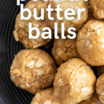 pinterest image for 3 ingredient peanut butter balls (1)