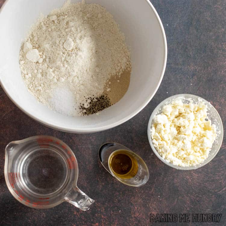 ingredients in small bowls