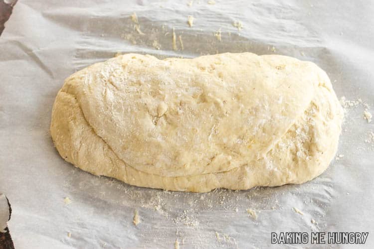 dough stuffed with feta and left to rise