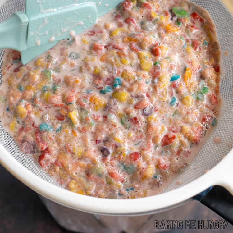 mushy cereal steeping in milk