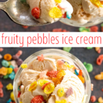 pinterest image for fruity pebbles ice cream