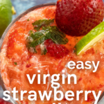 pinterest image for virgin strawberry mojito