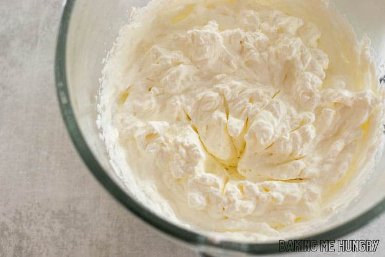 bowl of whipped cream
