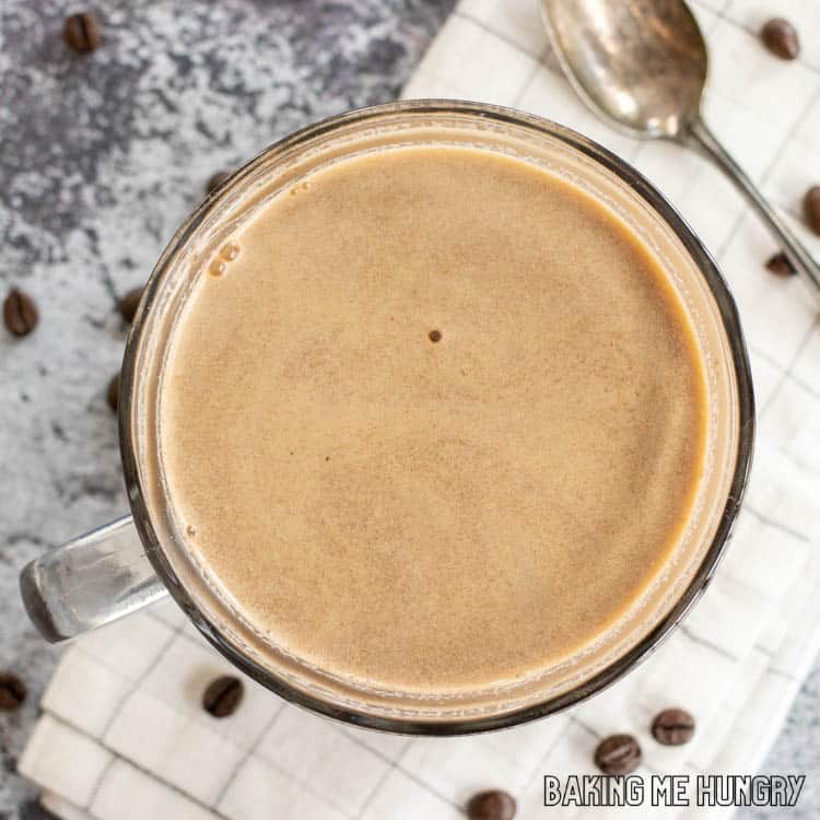 mug with hot chocolate coffee recipe