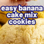 pinterest image for 3-ingredient banana cookies