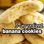 pinterest image for 3-ingredient banana cookies