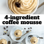 pinterest image for coffee mousse