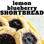 pinterest image for lemon blueberry cookies