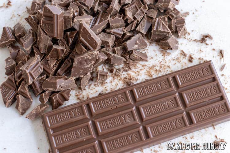 hershey bar whole and chopped