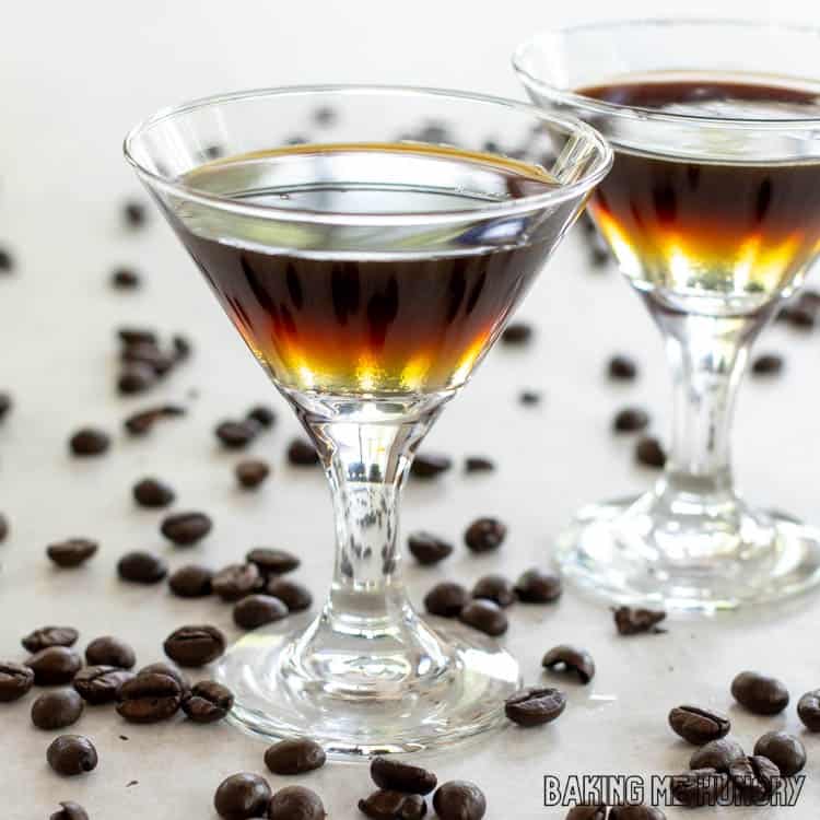 layered virgin espresso martini
