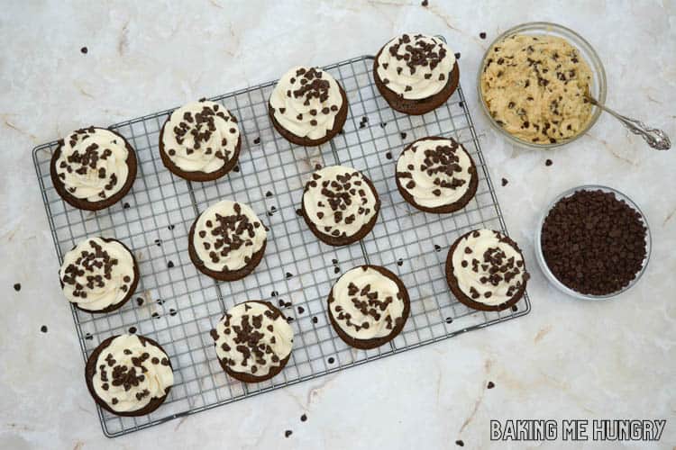 chocolate chips sprinkled on top