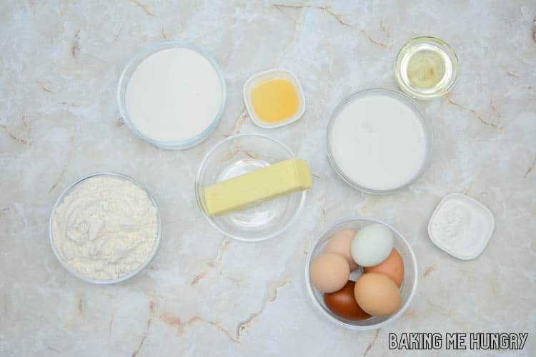 ingredients in small bowls