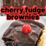 pinterest image for chocolate cherry brownies (2)