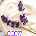 pinterest image for lavender coffee recipe