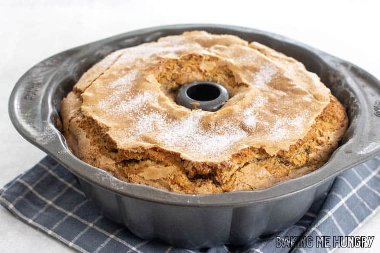 baked bundt in pan