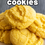 pinterest image for cornbread cookies