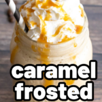 pinterest image for frosted coffee recipe