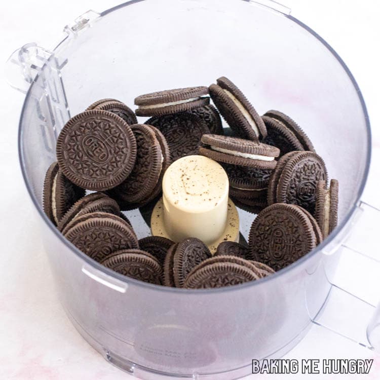 oreo cookies in food processor