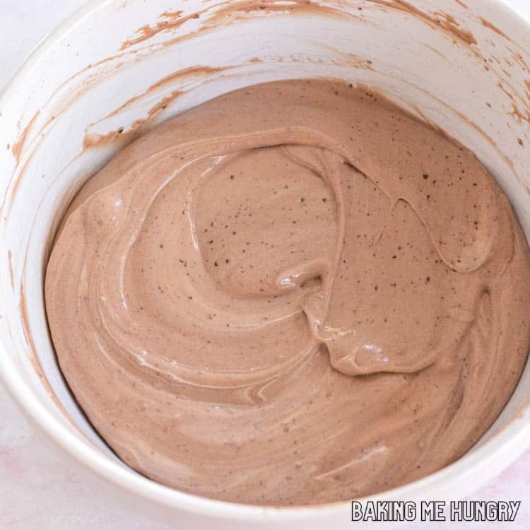 creamy brown mixture in bowl