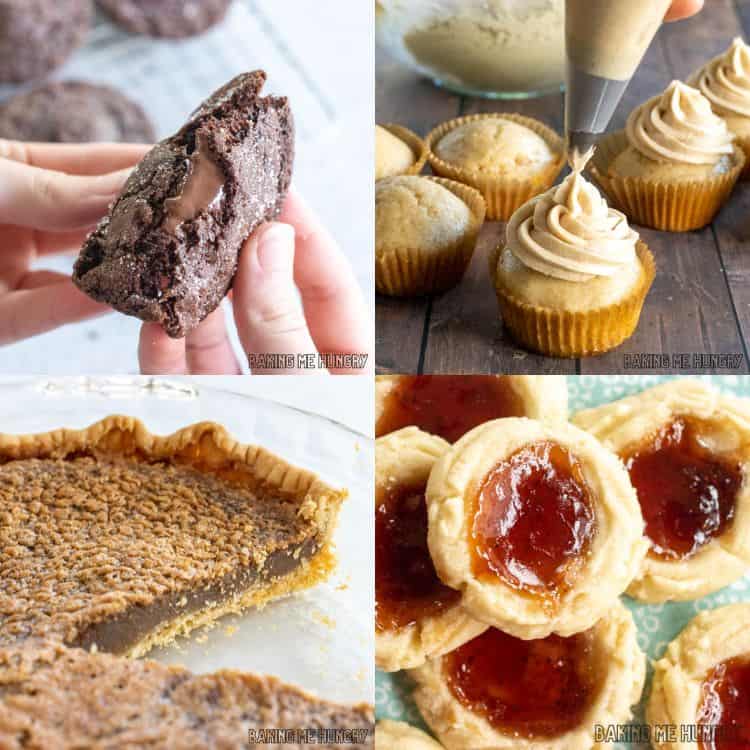 collage of photos of baked goods