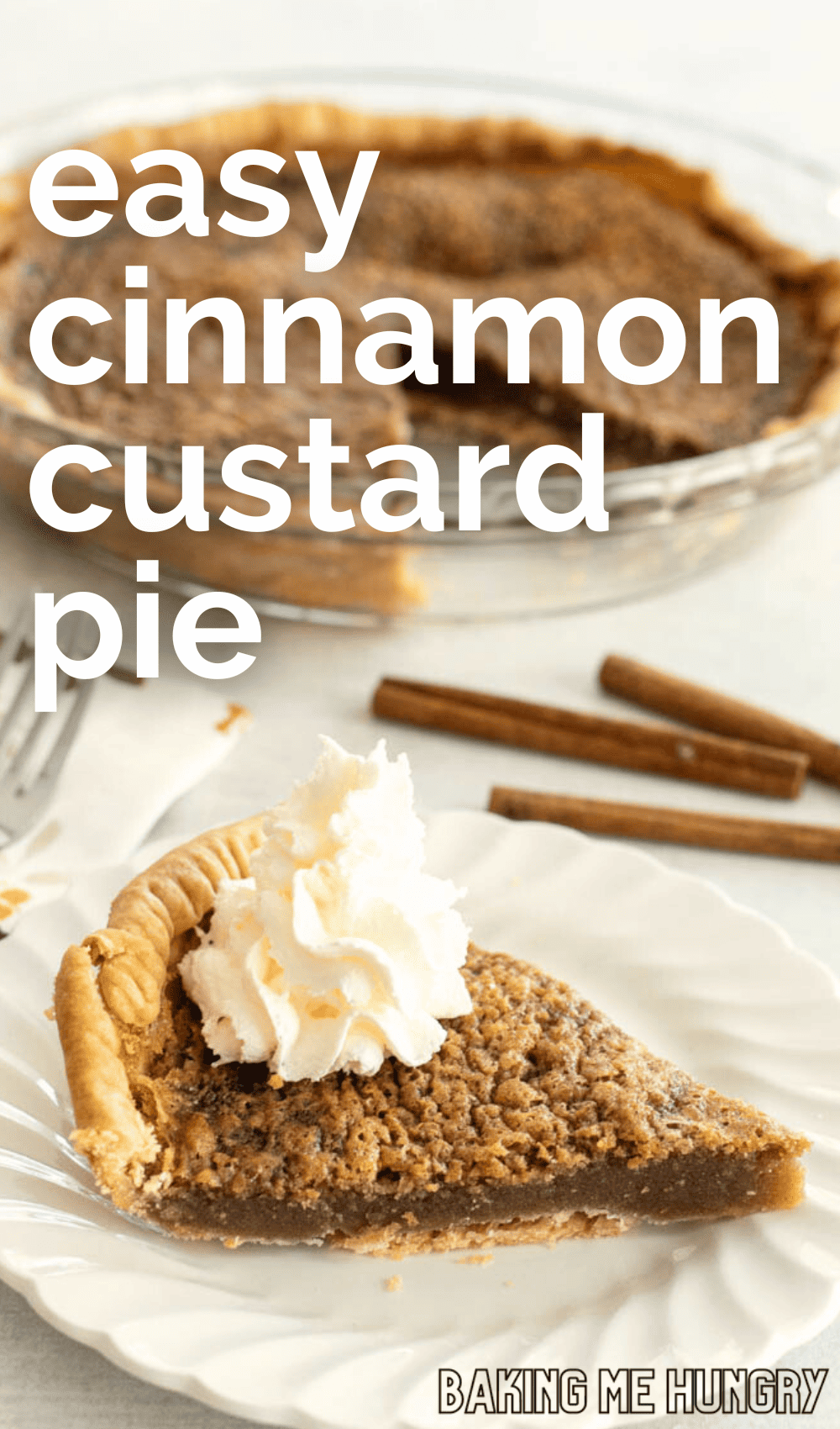 Cinnamon Pie Recipe | Best Easy Cinnamon Custard