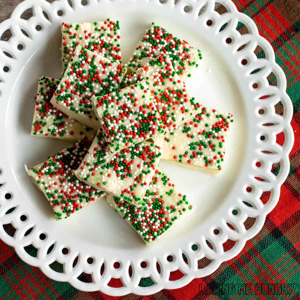 Christmas Cookie Fudge Recipe Easy Sugar Cookie Fudge
