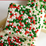 pinterest image for christmas cookie fudge