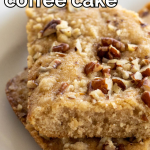 pinterest image for small coffee cake recipe