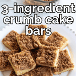 pinterest image for 3 ingredient cake mix cookie bars