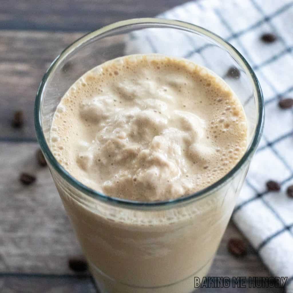 coffee milkshake recipe in glass