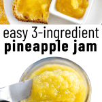 pinterest image for pineapple jam recipe