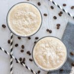 glasses with the frozen cappuccino recipe from overhead