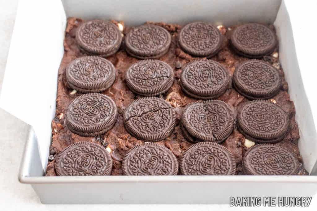 cookies on top of dough