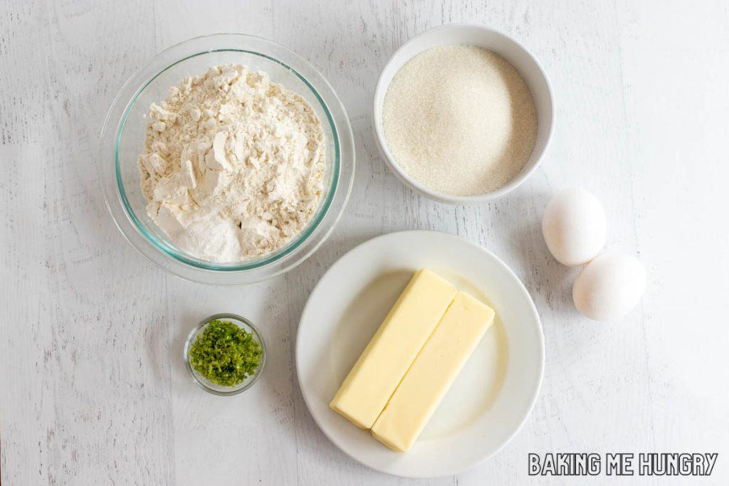 ingredients in bowls