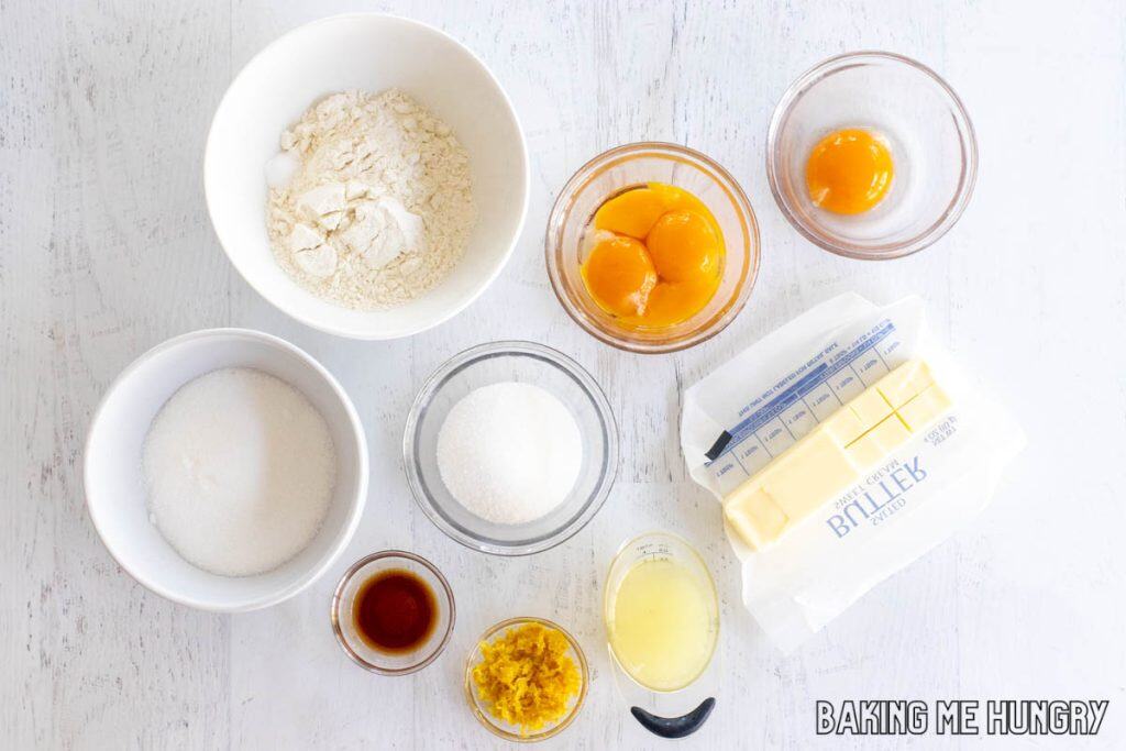ingredients in small bowls