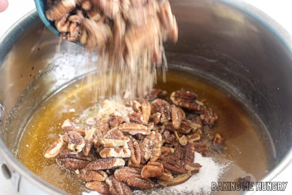nuts being added