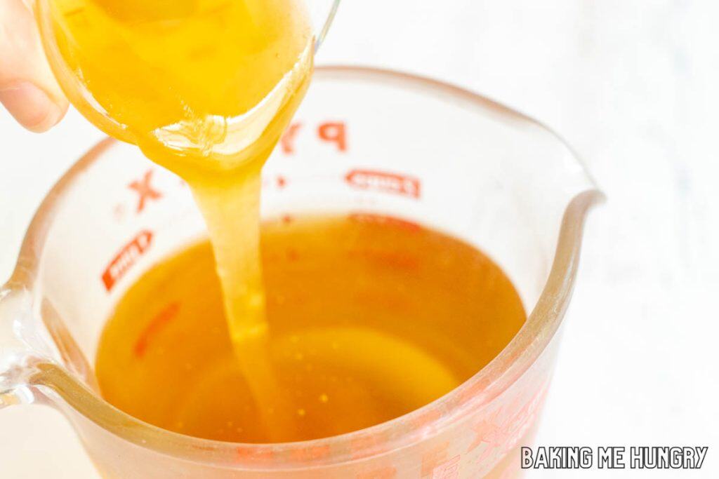 honey being added