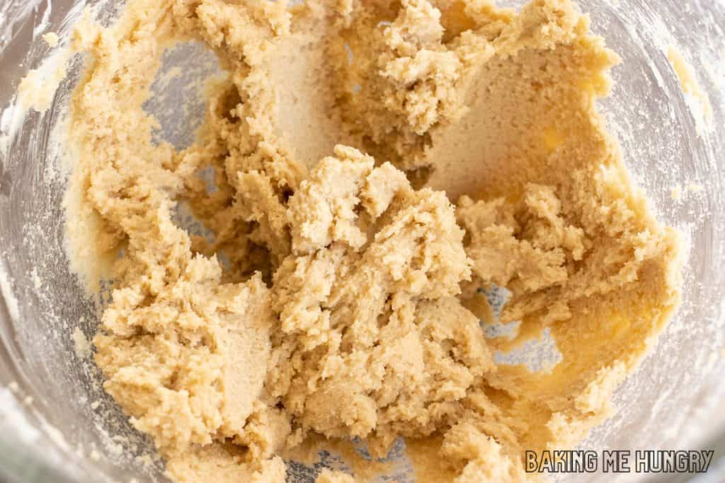 creamed butter and sugar in bowl