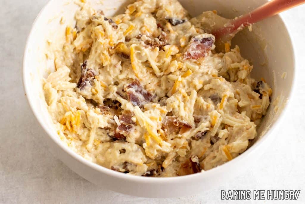 batter with mix-ins in bowl