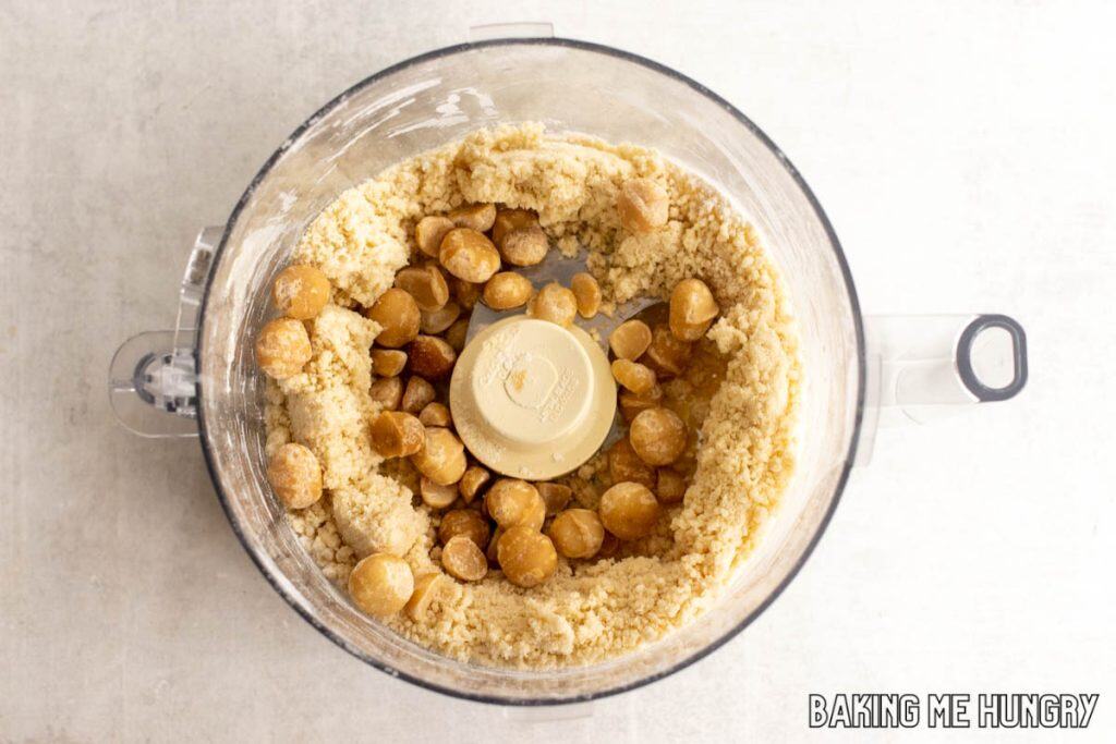 nuts added to food processor