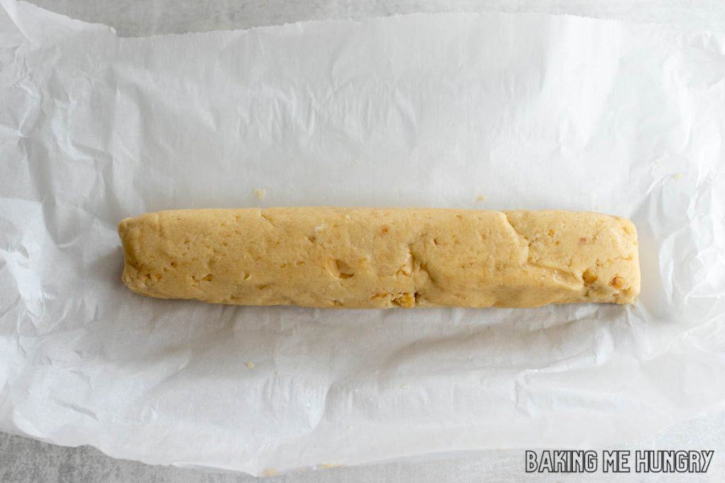 dough in log shape