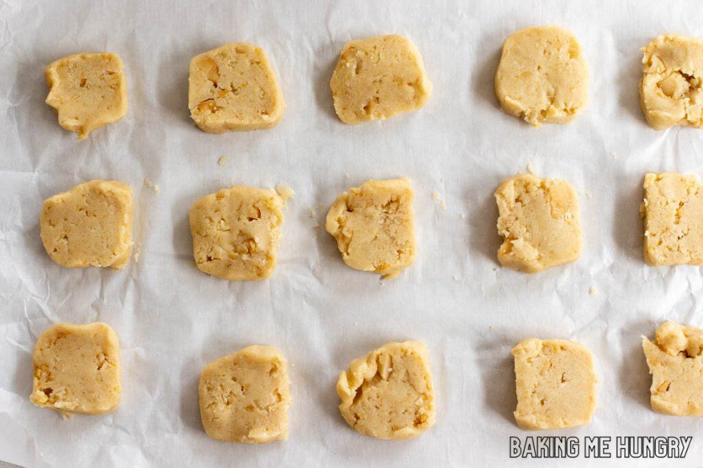 dough on parchment